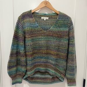 Lou & Grey for LOFT Rainbow Sweater